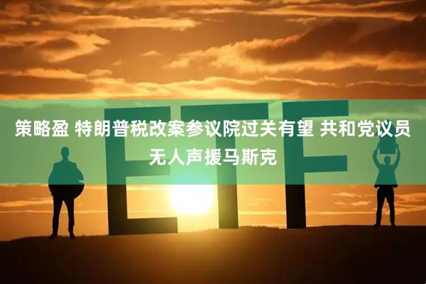 策略盈 特朗普税改案参议院过关有望 共和党议员无人声援马斯克
