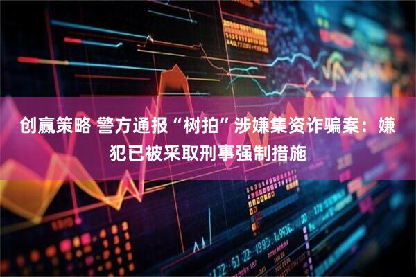 创赢策略 警方通报“树拍”涉嫌集资诈骗案：嫌犯已被采取刑事强制措施